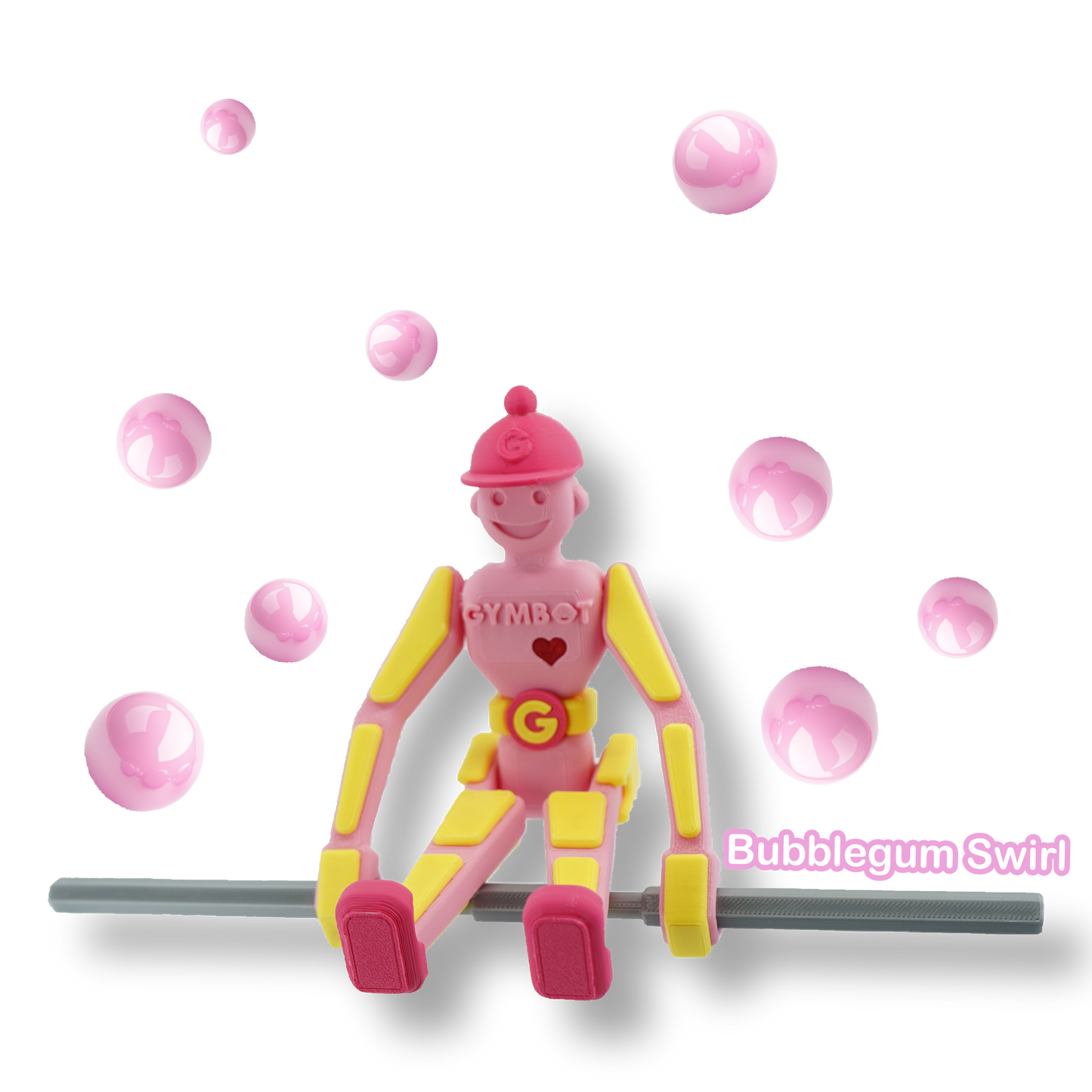 Gymbot - Bubblegum Swirl - Assembled