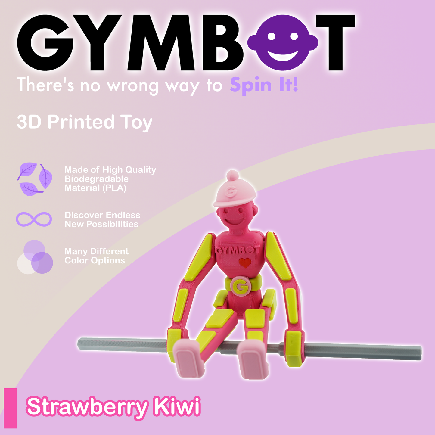 Gymbot - Strawberry Kiwi - Assembled