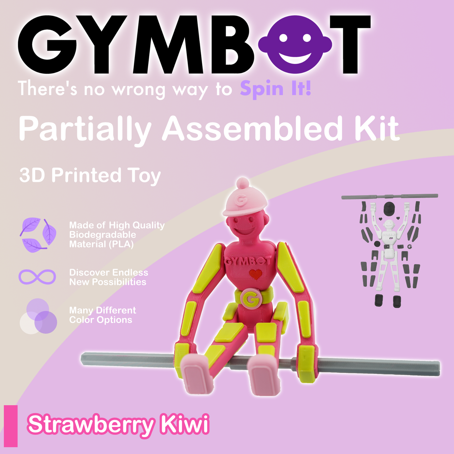Gymbot - Strawberry Kiwi - Partially Assembled Kit